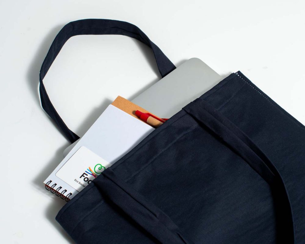 Shooper Bag Blu - Fody Fabrics