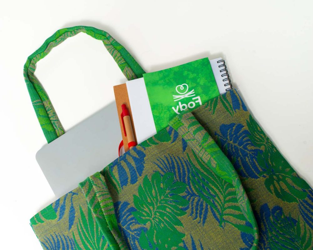 Shooper Bag fantasia Verde - Fody Fabrics